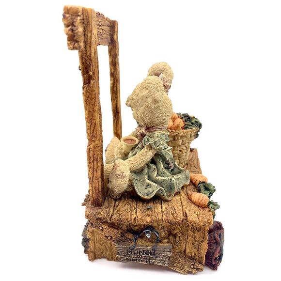 San Francisco Music Box Boyds Bears Bunny Rabbit Carrot Juice Farmstand Tested - Picture 8 of 11